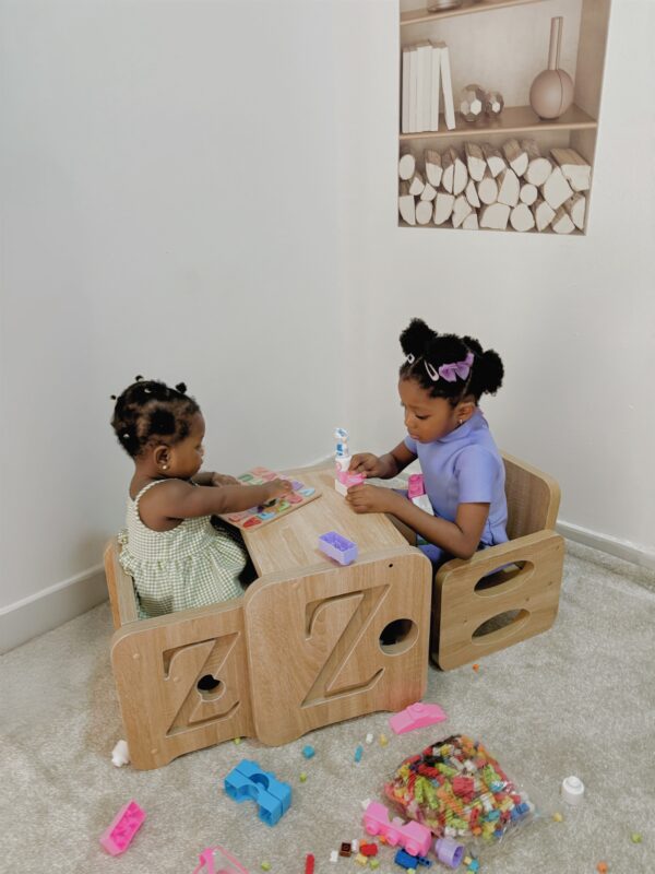 Zora Table & Chair Set for Toddlers (Double chair) - ZRA-TCS-003