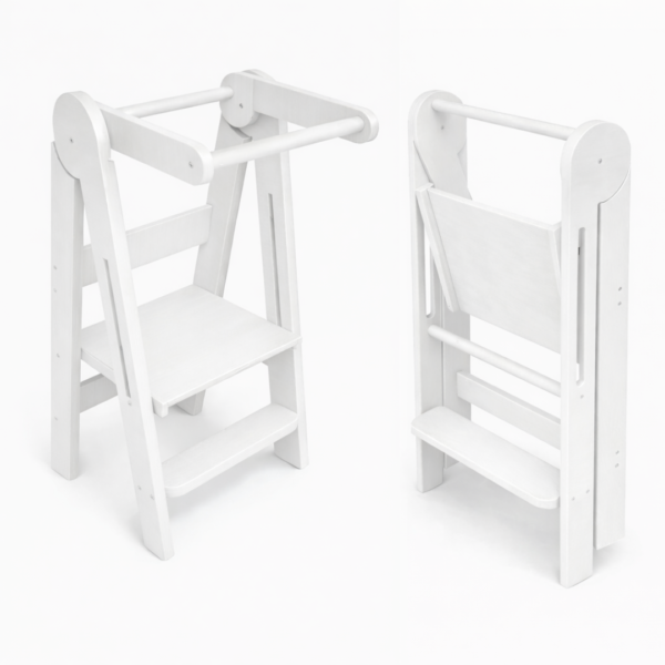 Foldable Learning Tower -Pure White