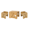 Double Board Table & Chair Sets (1 Table + 2 Chair)