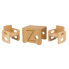 Double Board Table & Chair Sets (1 Table + 2 Chair)