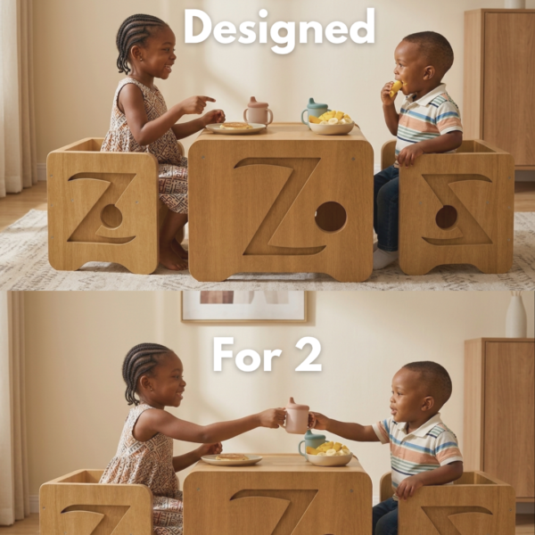 Double Board Table & Chair Sets (1 Table + 2 Chair)
